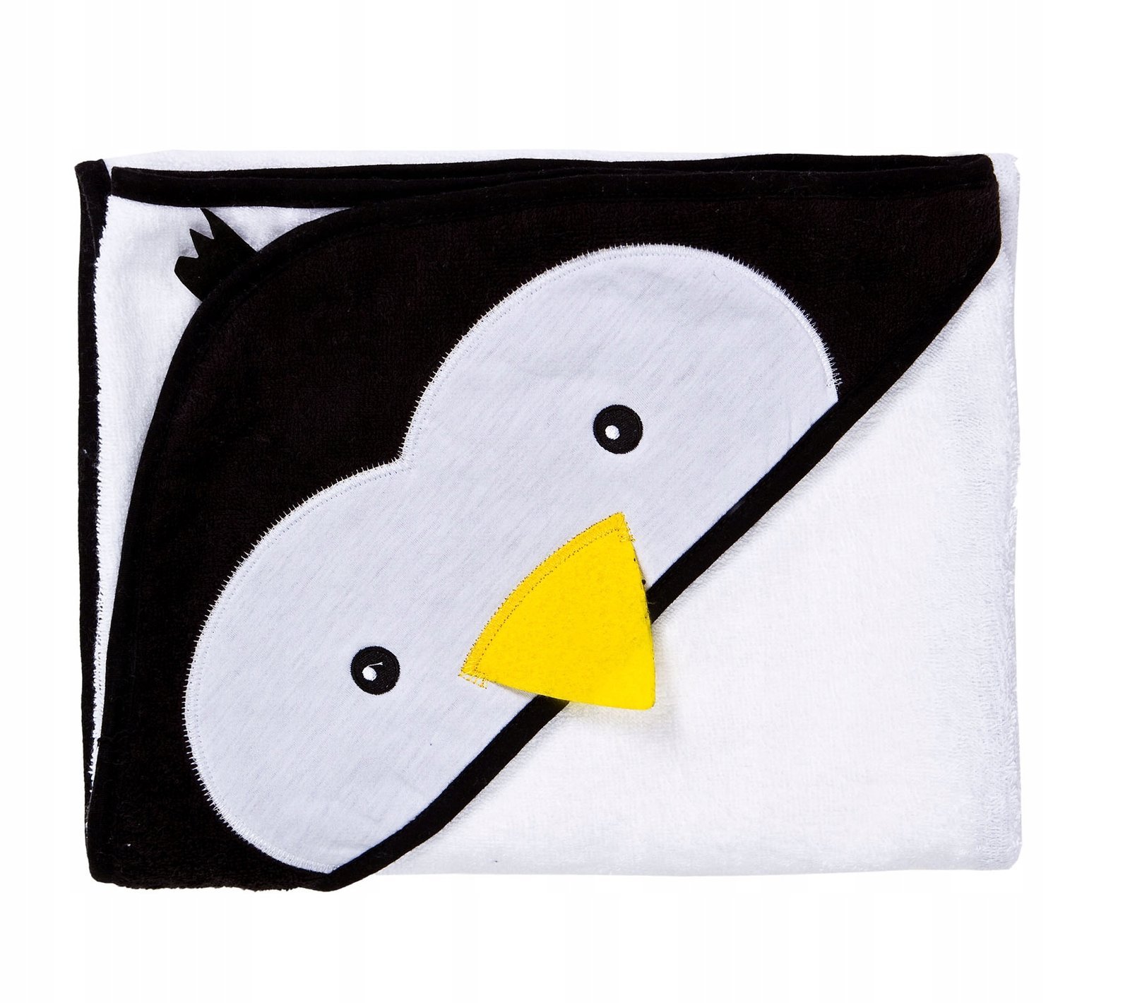 Baby Handtuch Weiß Pinguin 100x100 cm - Sensillo