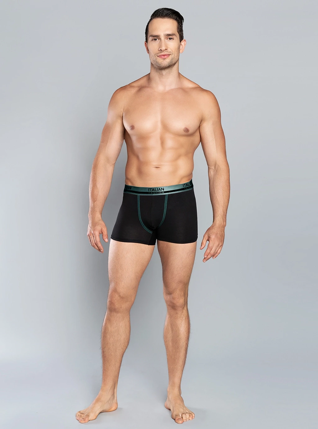 Umberto Boxershorts schwarz/grün