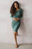  Bauchgeripptes Umstands- und Stillkleid, Mint