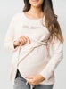  Oh Junge! Beiges Umstands-Sweatshirt