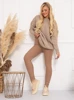  Winterpullover mit Zopfmuster – Beige