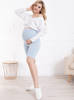 1/3 Umstandsleggings kurz hose - Baby Blue