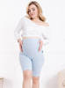 1/3 Umstandsleggings kurz hose - Baby Blue