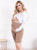 1/3 Umstandsleggings kurz hose - Camel