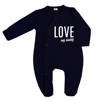 Baby-Schlafanzug LOVE MY DADDY - navy blau
