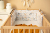 Bettumrandung für Kinderbett Waffel Eukalyptus - Sensillo