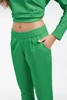 Karina Langarm-Trainingsanzug-Set für Damen. lange grüne mintfarbene Hose