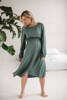 Lovely Dress Midi Umstands- und Stillkleid mit langen Ärmeln, Mint