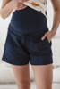 Marineblaue Umstandsshorts