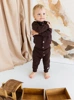 Natürliches Waffel-Baby-Sweatshirt – Mokka