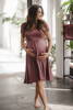 Rosabraunes Umstands- und Stillkleid von Mommy Chic