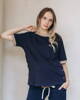 SHE T-Shirt marineblau mit Kaffee