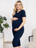 Schwangerschaftspyjama Kaver II- Marineblau