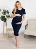 Schwangerschaftspyjama Kaver II- Marineblau