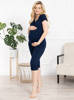 Schwangerschaftspyjama Panta II- Marineblau