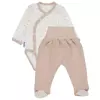 Set aus Baby-Bodys + Schlafanzügen Beige Wiese