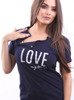 Umstandsshirt LOVE MY BABY - Marineblau