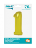 Złoty Balon Smart cyfra "1" -76cm