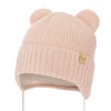 Wintermütze für Mädchen mit Merinowolle Rosa Shira