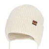 Wintermütze Jungen, mit Merinowolle, creme, Puser