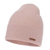 Herbst und Wintermütze Damen, rosa, 100% Merinowolle, Flerra