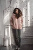 Übergroßes Umstands- und Still-Sweatshirt von Motherhood, Puderrosa