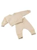 Familien-Kinder-Trainingsanzug-Set – Beige