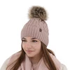 Wintermütze Damen mit Bommel Rosa Katty