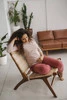 Umstands- und Stillbluse Milk Shirt in Beige mit V-Ausschnitt