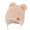 Wintermütze für Mädchen, apricot, mit Merinowolle, Mesyna