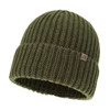 Wintermütze Herren, khaki, 100% Merinowolle, Berno