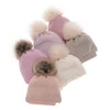 Winterset Mädchen: Mütze und Schal Merinowolle Beige Rosalina