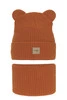 Winterset Jungen: Mütze und Schlauchschal Orange Michael