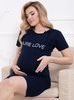 Umstandsshirt PURE LOVE - Marineblau
