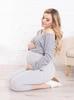 Kurze umstandsleggings 3/4 grau