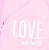 LOVE MY DADDY Baby-Body mit Umschlag – Rosa