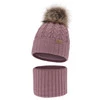 Winterset Mädchen: Mütze und Schlauchschal mit Bommel Rosa Tanzania