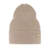 Damenmütze Frühling- Winter Beige 100% extrafeine Merinowolle Sophie