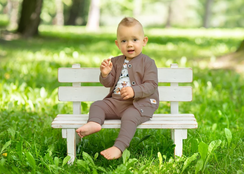 Set aus Dill-Bodys + Dino-Schlafanzügen – Grau