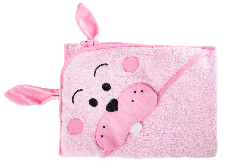 Baby Handtuch Rosa Kaninchen 100x100 cm - Sensillo