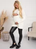 Tatiana Umstandsleggings aus Öko-Leder – Schwar