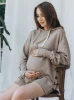 Oh Baby! Umstands-Sweatshirt in Übergröße, Kaffee
