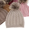 Wintermütze Damen aus Merinowolle in Beige Bafi