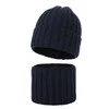 Winterset für Jungen: Mütze und Schlauchschal  in Navy Blau Baster