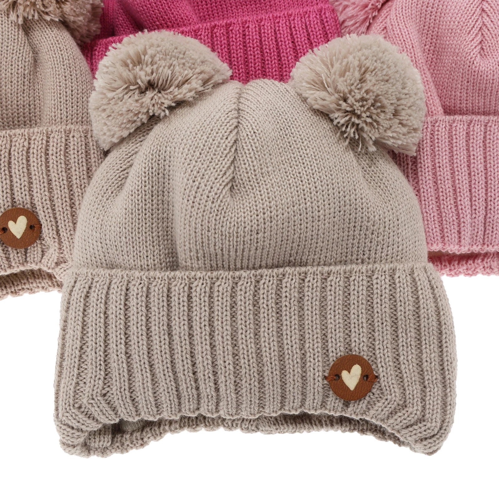 Wintermütze für Mädchen, apricot, mit Merinowolle, Mesyna