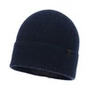 Wintermütze Herren, marineblau, mit Merinowolle und Kaschmir, Azuryt