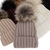 Wintermütze Damen mit Bommel Burgunder Mada