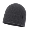 Wintermütze Herren, grau, mit Merinowolle und Kaschmir, Azuryt