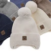 Wintermütze Jungen 100% extrafeine Merinowolle, gefüttert mit Wollfleece Light blue Tacco