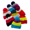 Wintermütze für Mädchen mit Bommel Navy Blau Naruto